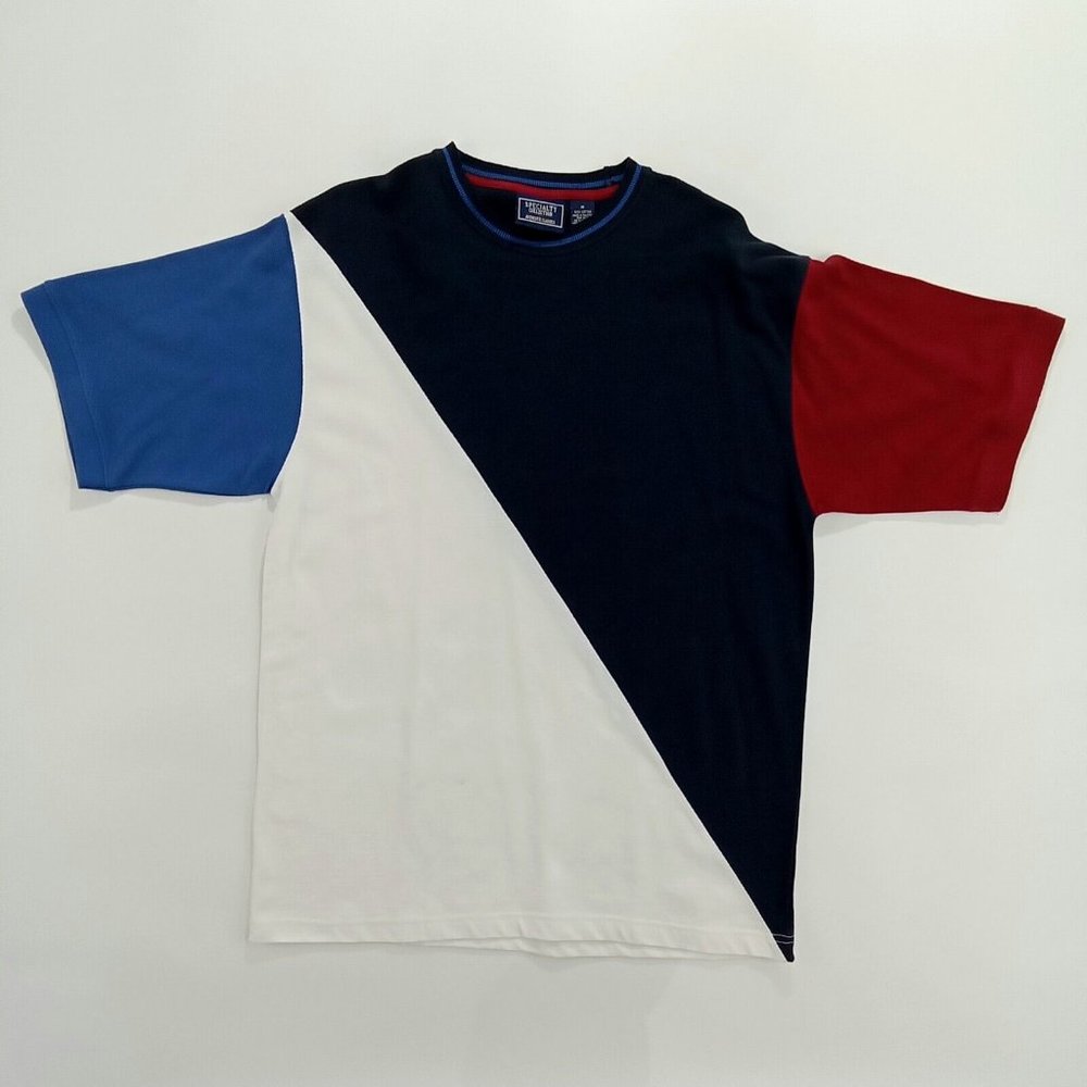 Vintage 90's Specialty Collection Men's Colorblock Oversized T Shirt Size M